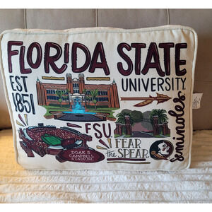 Glory Haus Florida State University Seminoles Decorative Throw Pillow 19x14x6